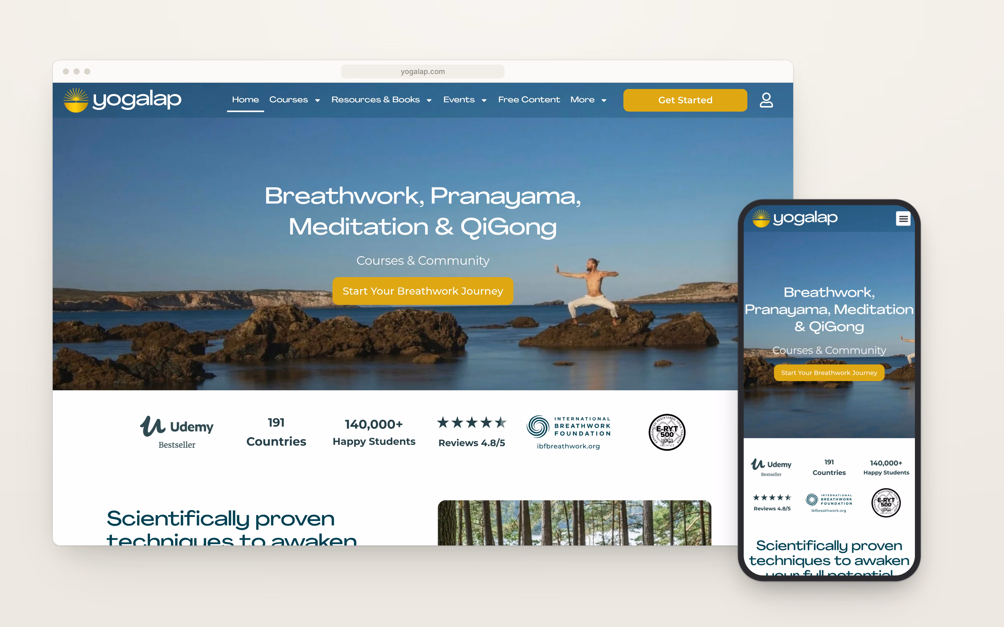 Website van Yogalap